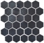 Мозаика керамическая Kotto Keramika H 6022 Hexagon Grafit Black 295х295 мм